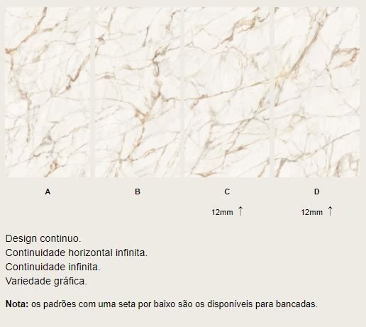 Lâmina Sinterizada XTONE Calacatta Gold placa 3,20 x 1,60 - Image 3
