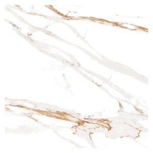 Porcelanato Marmorizado Polido Borda Reta Interno 71x71cm Max Calacata Oro Lux P71252 Artens